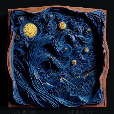 3D model starry night (STL)